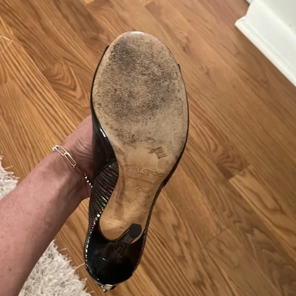 Jimmy Choo Multicolor Mesh Stiletto Booties - Picture 3 of 3